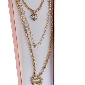 Gold Layered Heart Pendant Necklace